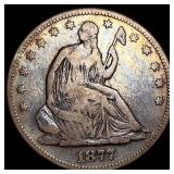 1877 Seated Liberty Half Dollar LIGHTLY CIRCULATED