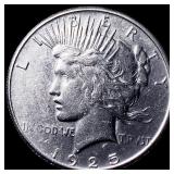 1925 Silver Peace Dollar CLOSELY UNCIRCULATED