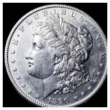 1890-S Silver Morgan Dollar CHOICE AU