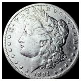 1891-CC Silver Morgan Dollar CLOSELY UNCIRCULATED