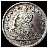 1840 Silver Half Dime LIGHTLY CIRCULATED