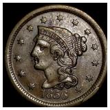 1856 Braided Hair Large Cent CLOSELY UNCIRCULATED