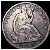 1855-O Silver Seated Liberty Half Dollar NEARLY UN