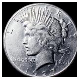 1927 Silver Peace Dollar CLOSELY UNCIRCULATED