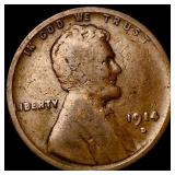 1914-D Lincoln Wheat Cent LIGHTLY CIRCULATED