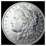 1884-S Silver Morgan Dollar CHOICE AU