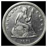 1859 Seated Liberty Quarter CHOICE AU