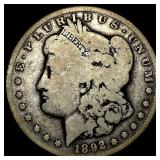 1892-S Silver Morgan Dollar LIGHTLY CIRCULATED