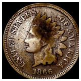 1866 Indian Head Cent LIGHTLY CIRCULATED