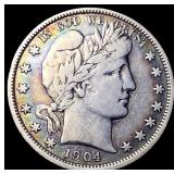 1904-O Silver Barber Half Dollar LIGHTLY CIRCULATE