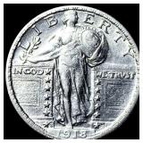 1918-S Silver Standing Liberty Quarter CLOSELY UNC