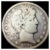 1896-O Silver Barber Half Dollar LIGHTLY CIRCULATE