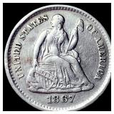 1867 Seated Liberty Half Dime UNCIRCULATED