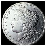1884-S Silver Morgan Dollar CHOICE AU
