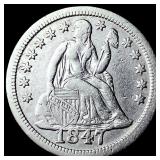 1847 Seated Liberty Dime UNCIRCULATED