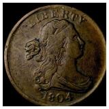 1804 Copper Half Cent NEARLY UNCIRCULATED