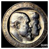 1911 Germany, Wurttemberg Silver 3 Marks CHOICE BU