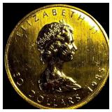 1985 Canada 1 oz Gold Maple Leaf $50 GEM BU