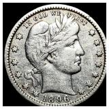 1896 Barber Silver Quarter CLOSELY UNCIRCULATED