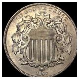 1867 Shield Nickel UNCIRCULATED