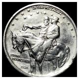 1925 Stone Mountain Silver Half Dollar CLOSELY UNC