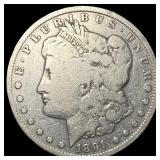 1891-CC Silver Morgan Dollar LIGHTLY  CIRCULATED