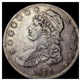 1834 Capped Bust Half Dollar NEARLY UNCIRCULATED