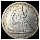 1860-S Silver Half Dollar NEARLY UNCIRCULATED
