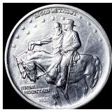 1925 Silver Stone Mountain Half Dollar GEM BU