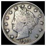 1912 Liberty Head Nickel LIGHTLY CIRCULATED