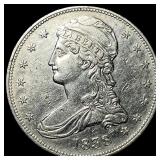 1838 Silver Half Dollar (Capped Bust) CHOICE AU