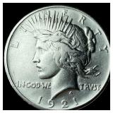 1921 Silver High Relief Peace Dollar  UNCIRCULATE