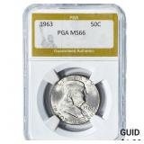 1963 Franklin Half Dollar PGA MS66