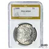 1886 Morgan Silver Dollar PGA MS64