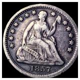 1857 Silver Half Dime NEARLY UNCIRCULATED