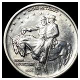 1925 Silver Stone Mountain Half Dollar LIGHTLY CIR