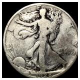 1928-S Silver Walking Liberty Half Dollar LIGHTLY