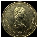 1976 Canada .25oz Gold $100 Olympic Coin GEM  BU