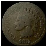 1875 Indian Head Cent LIGHTLY CIRCULATED