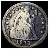 1844 Seated Liberty Dime LIGHTLY CIRCULATED