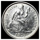 1877-S Silver Seated Liberty Dime UNCIRCULATED