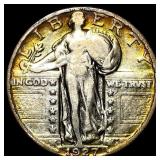 1927-D Silver Standing Liberty Quarter LIGHTLY CIR