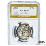 1935 Connecticut Half Dollar PGA MS67
