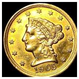 1905 Liberty Head Gold Quarter Eagle $2.50 UNCIRCU