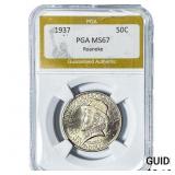 1937 Roanoke Half Dollar PGA MS67