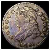 1821 Capped Bust Dime NEARLY UNCIRCULATED