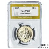 1925 Stone Mountain Half Dollar PGA MS66