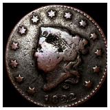 1822 Coronet Head Large Cent LIGHTLY CIRCULATED