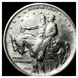 1925 Stone Mountain Silver Half Dollar CHOICE AU