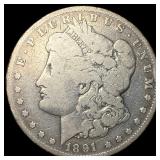 1891-CC Silver Morgan Dollar LIGHTLY  CIRCULATED